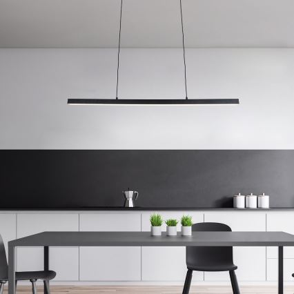 Rabalux - LED ljuskrona med textilsladd LED/30W/230V 4000K svart