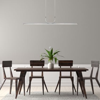 Rabalux - LED ljuskrona med textilsladd LED/25W/230V 3000K skinande krom