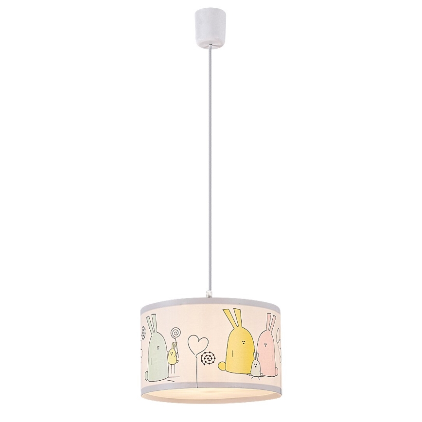 Rabalux - Hängande ljuskrona med textilsladd för barn 1xE27/40W/230V