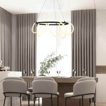 Rabalux - LED ljuskrona med textilsladd LED/54W/230V