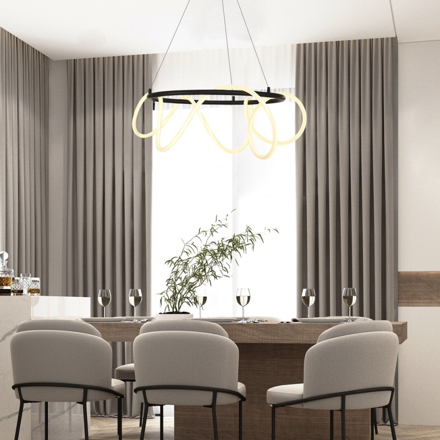 Rabalux - LED ljuskrona med textilsladd LED/54W/230V