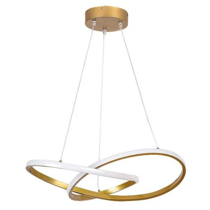 Rabalux - LED ljuskrona med textilsladd LED/36W/230V 3000K guld