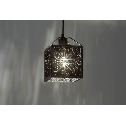 Rabalux - Ljuskrona med textilsladd 1xE27/40W/230V svart
