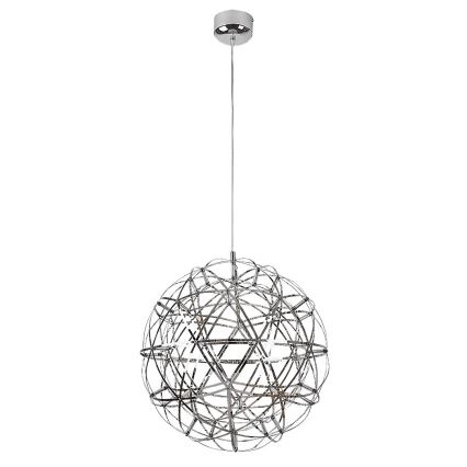 Rabalux - LED ljuskrona med textilsladd LED/16W/230V 3000K skinande krom