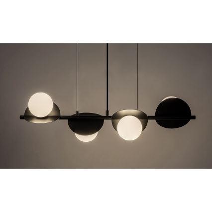 Rabalux - Ljuskrona med textilsladd 4xG9/5W/230V