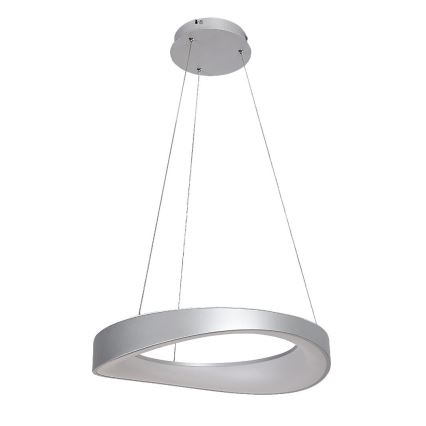 Rabalux - LED ljuskrona med textilsladd LED/56W/230V 3000K silver