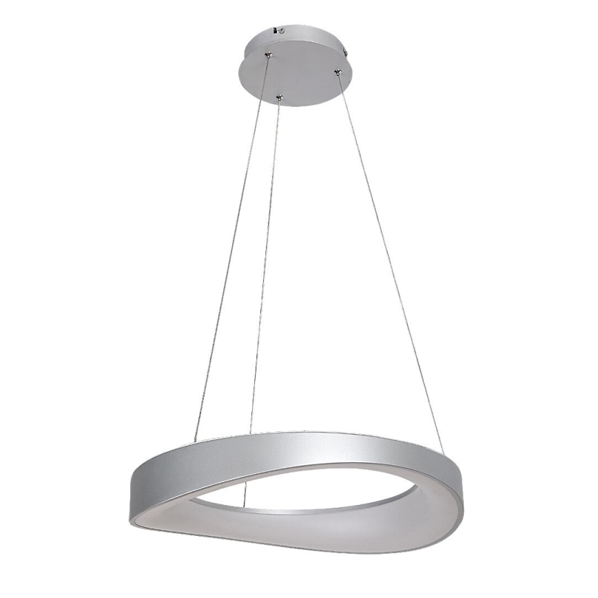 Rabalux - LED ljuskrona med textilsladd LED/56W/230V 3000K silver