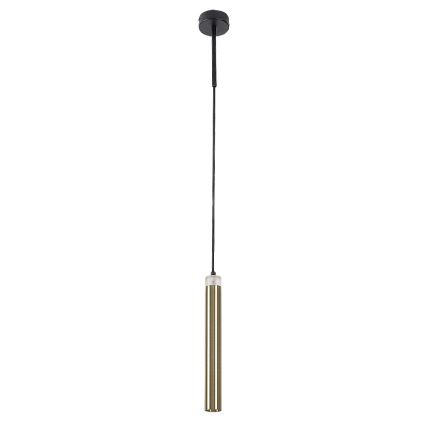 Rabalux - LED ljuskrona med textilsladd LED/10W/230V 4000K svart/guld