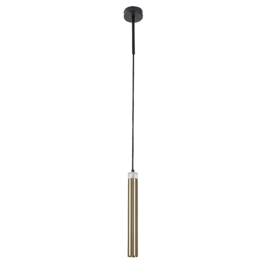 Rabalux - LED ljuskrona med textilsladd LED/10W/230V 4000K svart/guld
