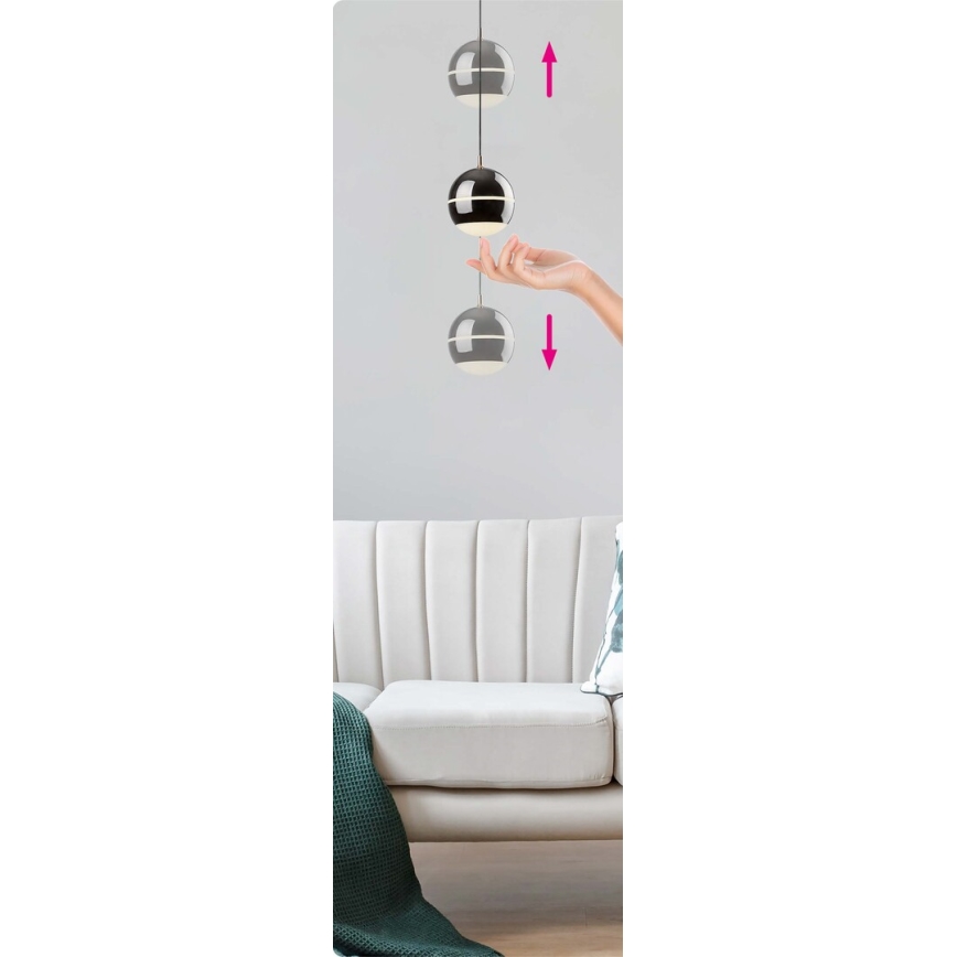 Rabalux - LED ljuskrona med textilsladd LED/6W/230V 4000K
