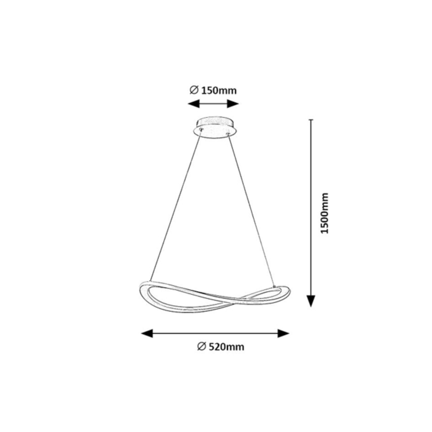 Rabalux - LED-pendel på kabel LED/40W/230V 3000K