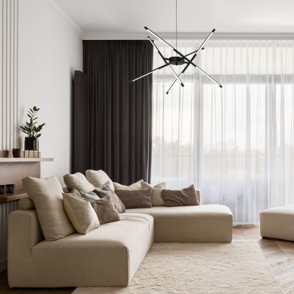 Rabalux - LED ljuskrona med textilsladd LED/40W/230V 3000K svart
