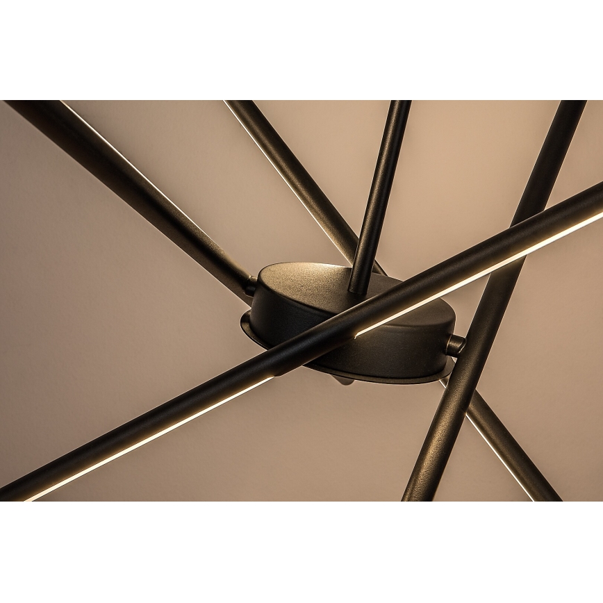 Rabalux - LED ljuskrona med textilsladd LED/40W/230V 3000K svart