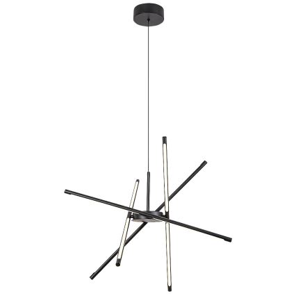 Rabalux - LED ljuskrona med textilsladd LED/40W/230V 3000K svart