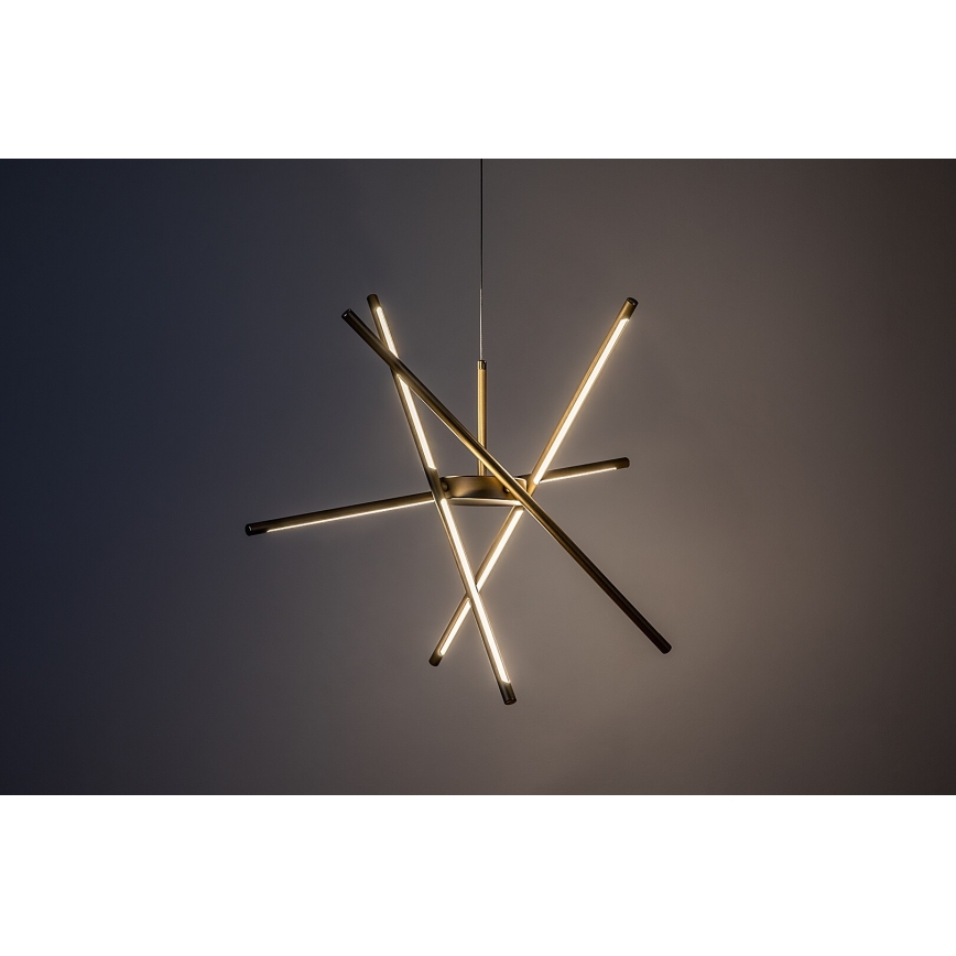 Rabalux - LED ljuskrona med textilsladd LED/40W/230V 3000K guld