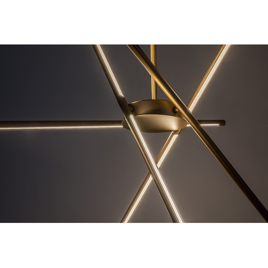Rabalux - LED ljuskrona med textilsladd LED/40W/230V 3000K guld