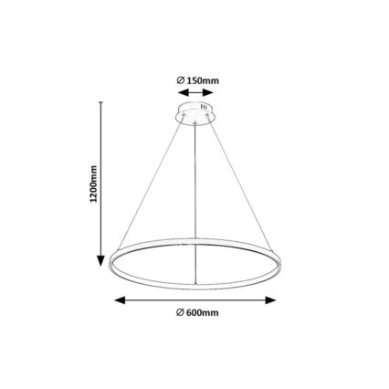 Rabalux - LED-pendel på vajer LED/55W/230V 3000K
