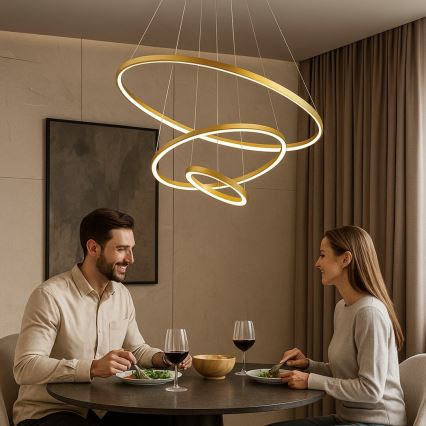 Rabalux - LED-dimbar pendellampa med vajer LED/90W/230V 3000-6500K + fjärrkontroll