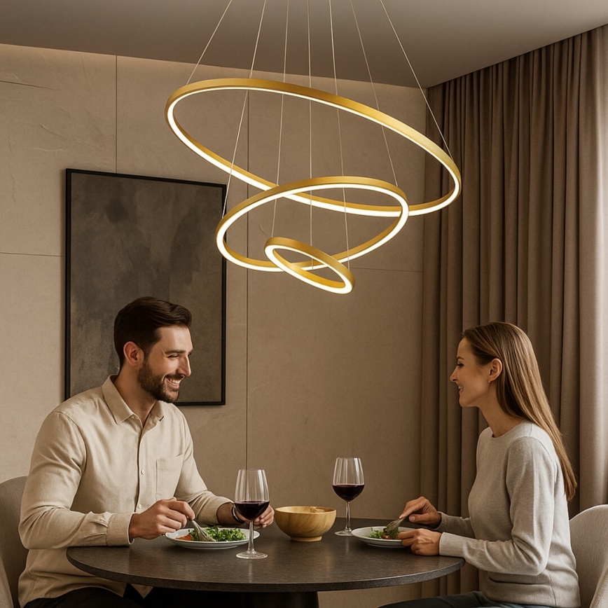 Rabalux - LED-dimbar pendellampa med vajer LED/90W/230V 3000-6500K + fjärrkontroll
