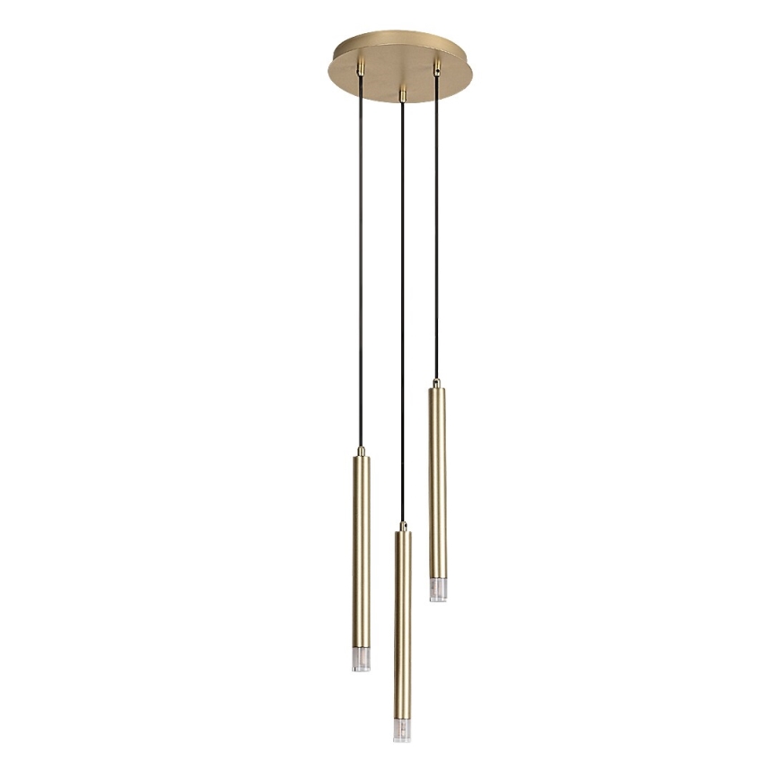 Rabalux - Ljuskrona med textilsladd 3xG9/5W/230V guld
