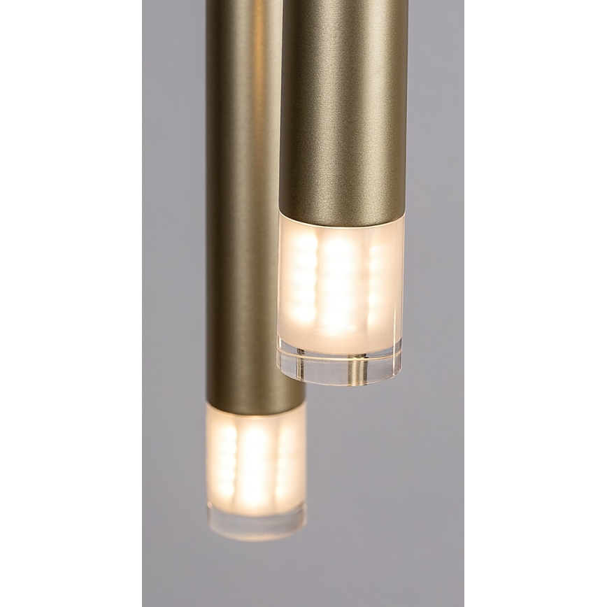 Rabalux - Ljuskrona med textilsladd 5xG9/5W/230V guld