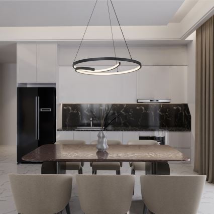 Rabalux - LED ljuskrona med textilsladd LED/40W/230V 4000K