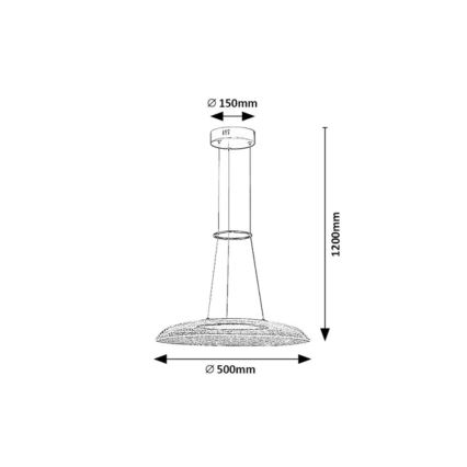 Rabalux - LED-pendel med vajer LED/24W/230V 3000K