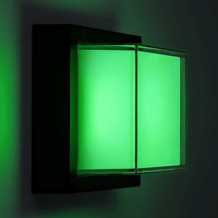 Rabalux - LED RGBW Dimbar vägglampa utomhus LED/10W/230V IP54 Wi-Fi Tuya