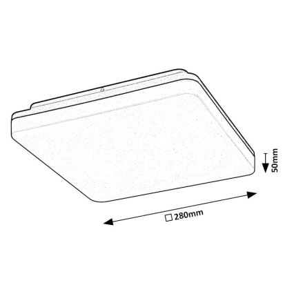 Rabalux - LED taklampa för badrum LED/24W/230V IP54