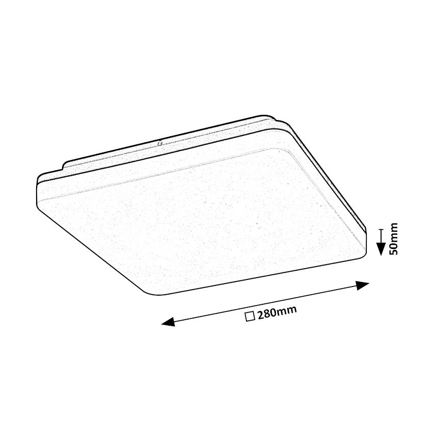 Rabalux - LED taklampa för badrum LED/24W/230V IP54