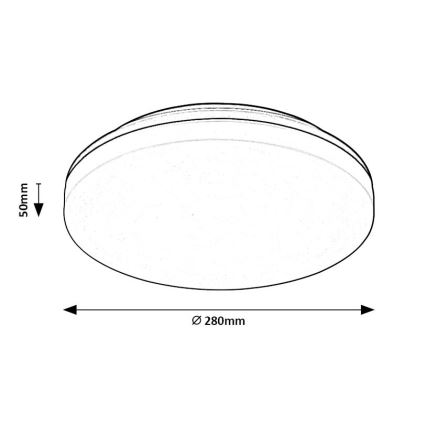 Rabalux - LED taklampa för badrum LED/24W/230V IP54