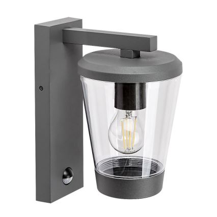 Rabalux - Utomhus vägglampa med rörelsesensor 1xE27/40W/230V IP44