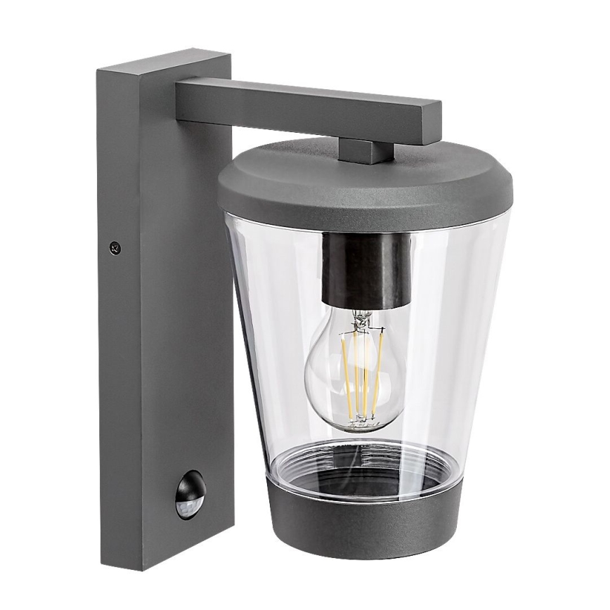 Rabalux - Utomhus vägglampa med rörelsesensor 1xE27/40W/230V IP44