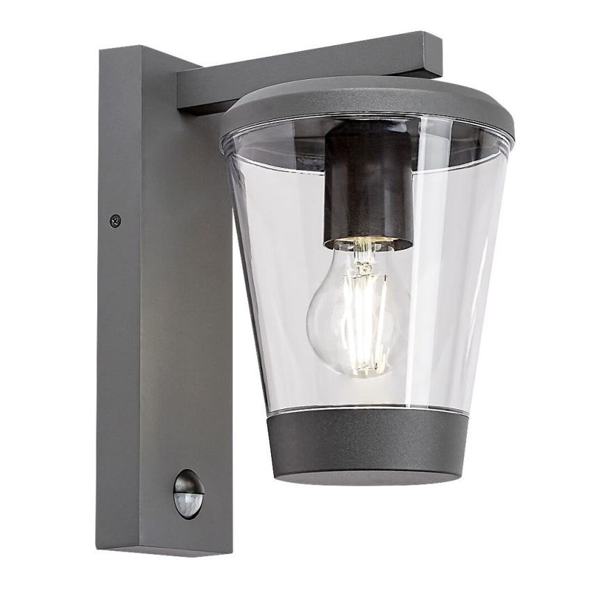 Rabalux - Vägglampa för utomhusbruk med en sensor 1xE27/40W/230V IP44