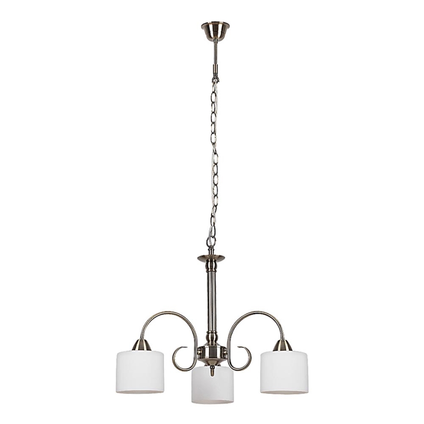 Rabalux 7275 - Ljuskrona EDITH 3xE27/60W/230V brons