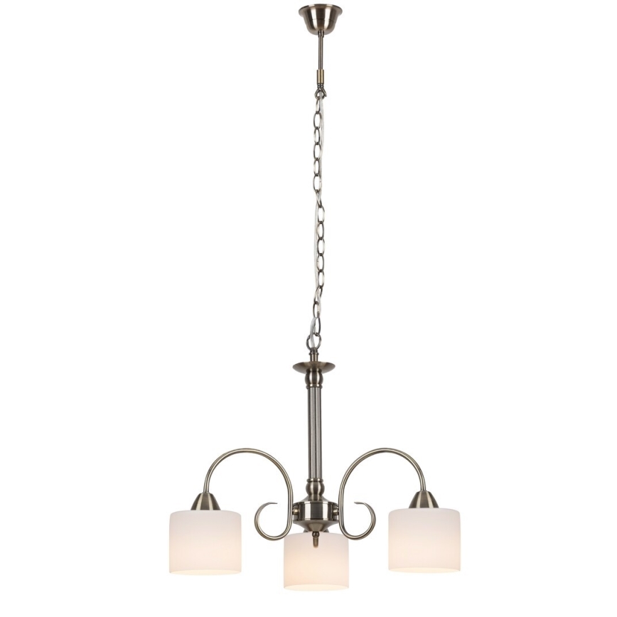 Rabalux 7275 - Ljuskrona EDITH 3xE27/60W/230V brons