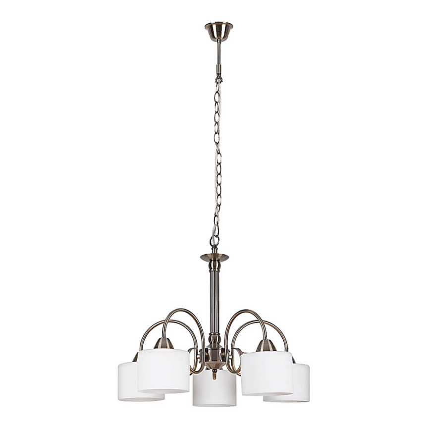 Rabalux 7276 - Ljuskrona EDITH 5xE27/60W/230V brons