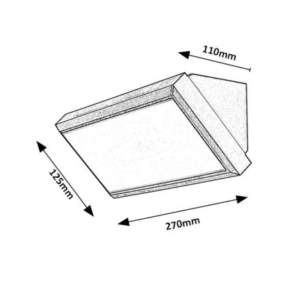 Rabalux - LED vägglampa för utomhusbruk LED/12W/230V IP54
