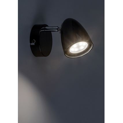 Rabalux - Väggspotlight 1xGU10/5W/230V svart