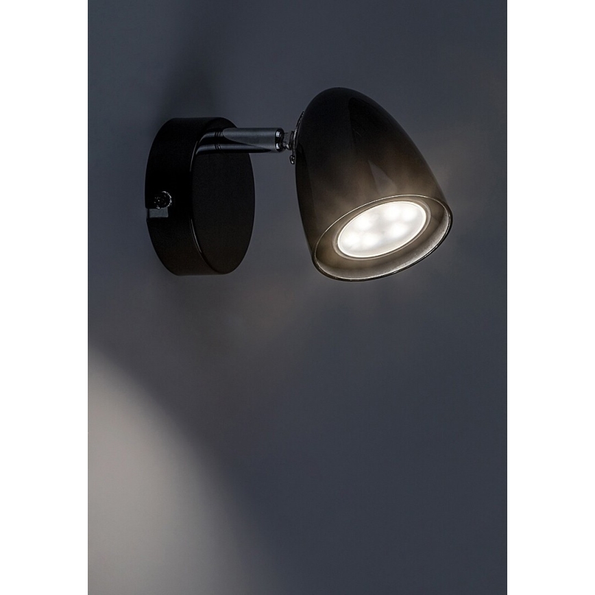 Rabalux - Väggspotlight 1xGU10/5W/230V svart