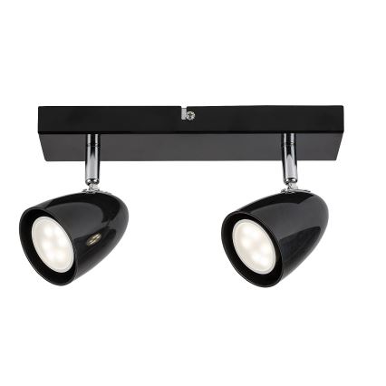 Rabalux - Spotlight 2xGU10/5W/230V svart