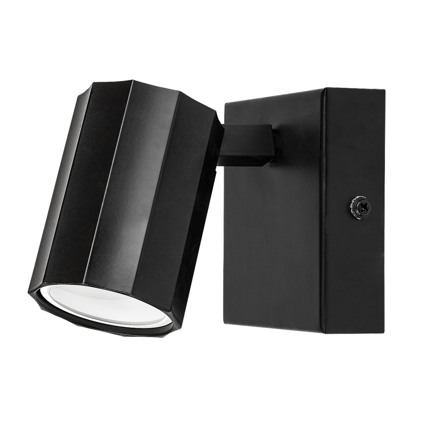 Rabalux - Väggspotlight 1xGU10/5W/230V svart