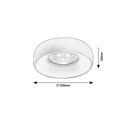 Rabalux - Infälld spotlight 2i1 1xGU10/25W/230V