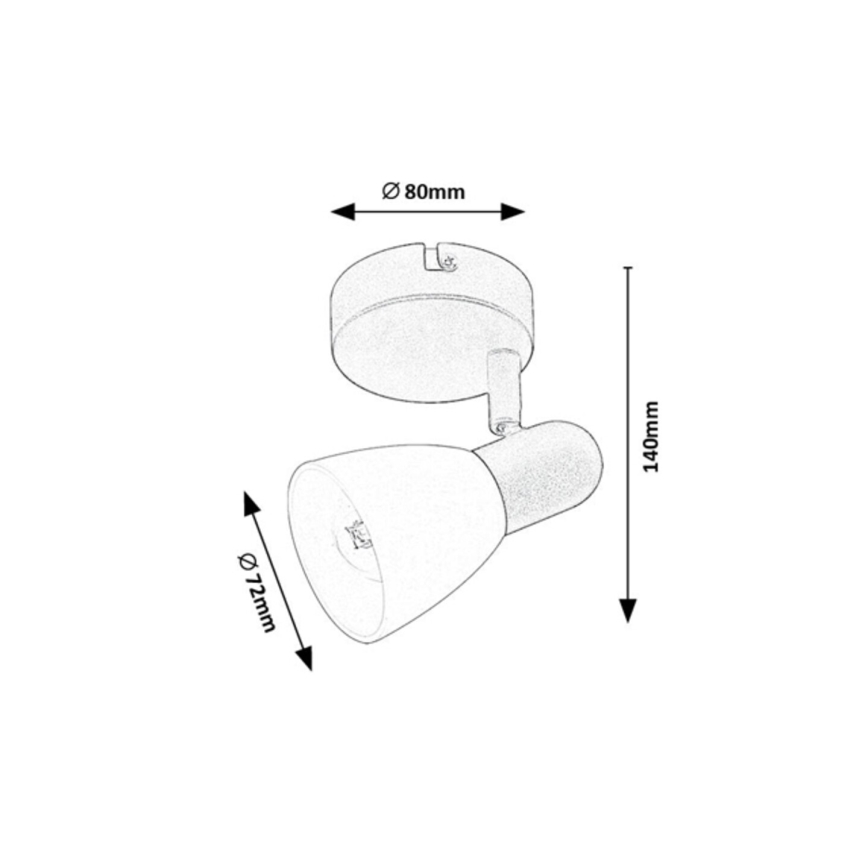 Rabalux - Spotlampa 1xE14/40W/230V