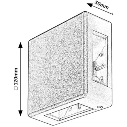 Rabalux - LED Utomhus vägglampa LED/6W/230V IP54 vit
