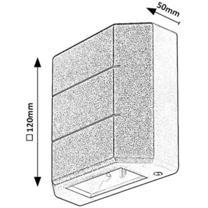 Rabalux - LED Utomhus vägglampa LED/6W/230V IP54 svart