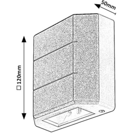 Rabalux - LED Utomhus vägglampa LED/6W/230V IP54 vit