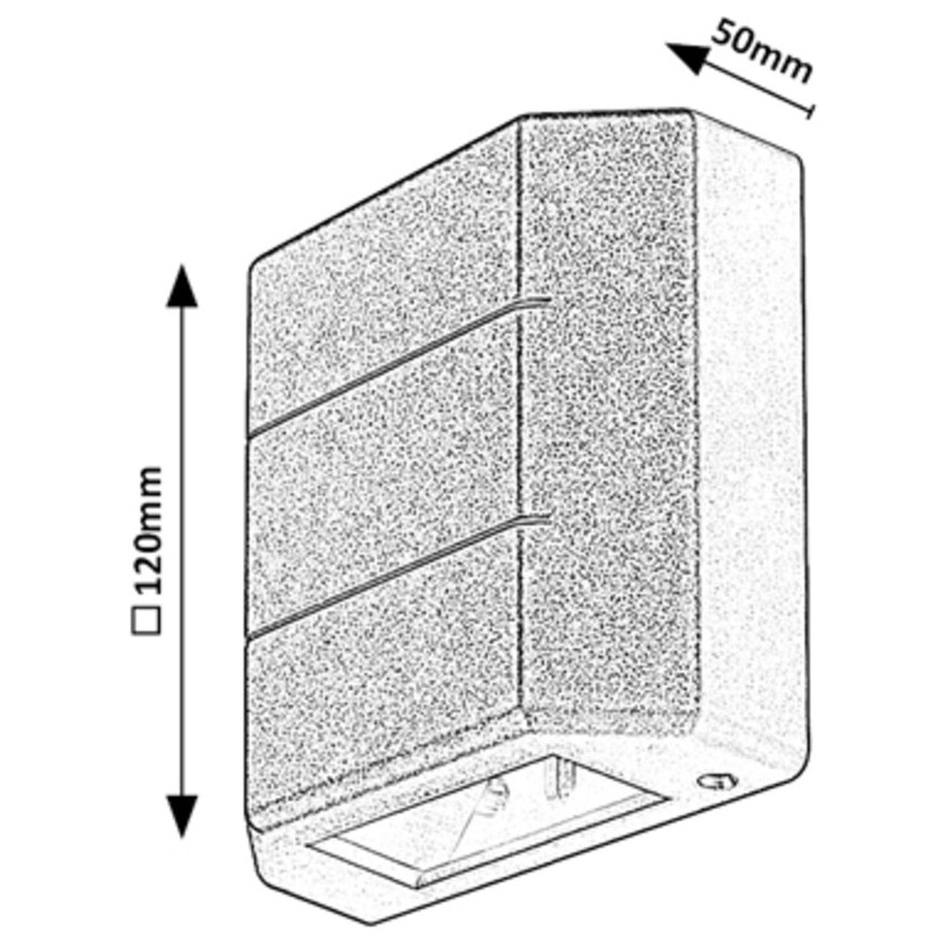 Rabalux - LED Utomhus vägglampa LED/6W/230V IP54 vit