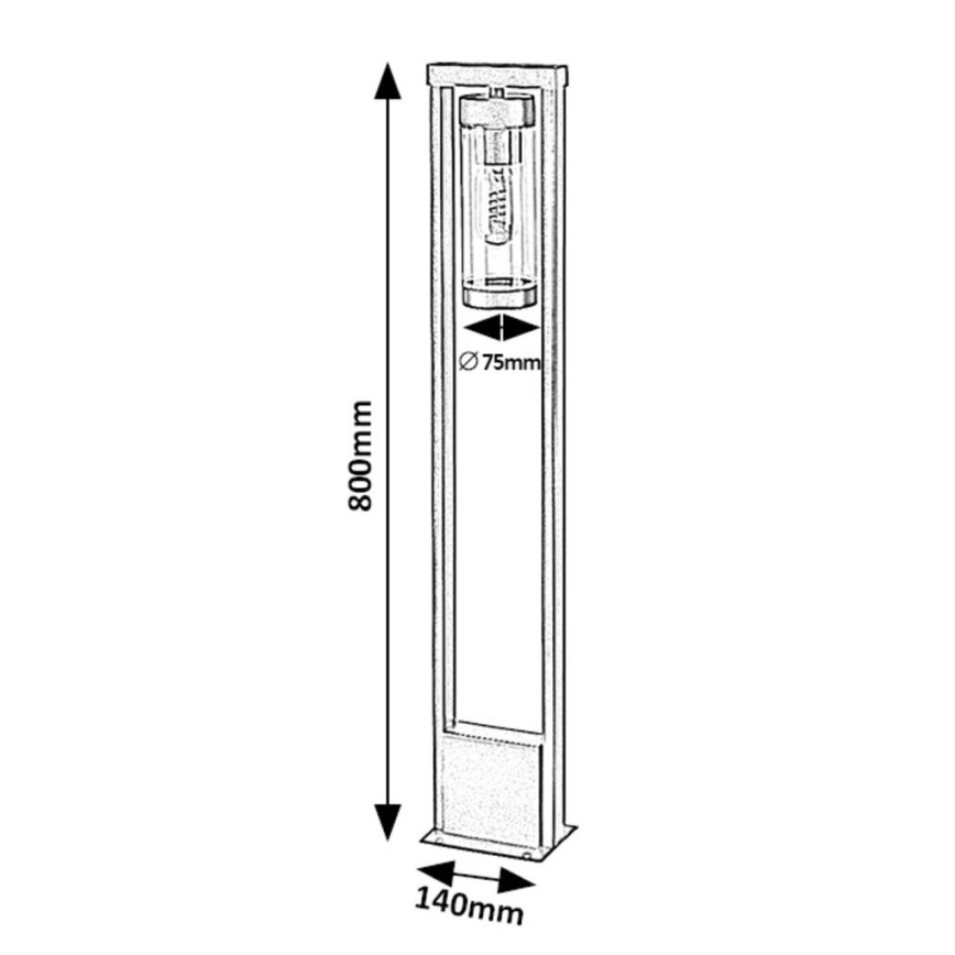 Rabalux - Utomhuslampa 1xE27/12W/230V IP44