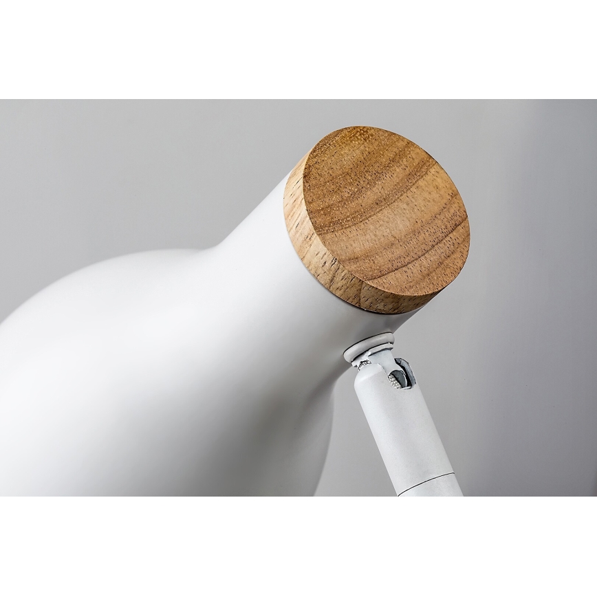 Rabalux - Dimbar touch bordslampa med trådlös laddning 1xE14/25W/230V gummiträd